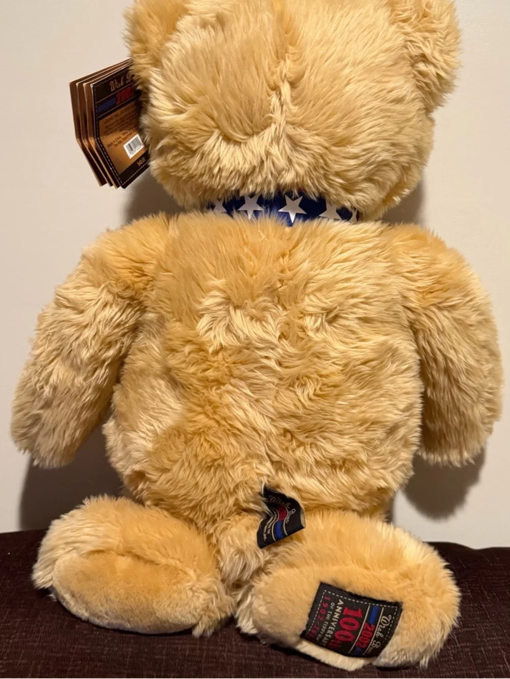 2002 Gund WISH BEAR Plush 100Th Anniversary of The Teddy Bear LARGE 26" - Picture 5 of 14